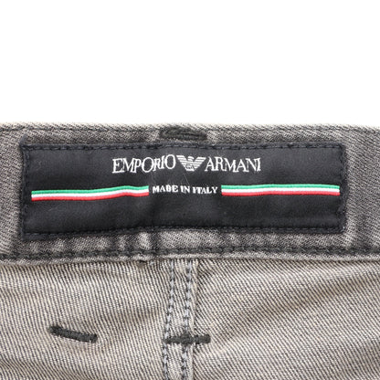 ダメージ加工 デニムパンツ コットン グレー エンポリオアルマーニ ボトムス EMPORIO ARMANI