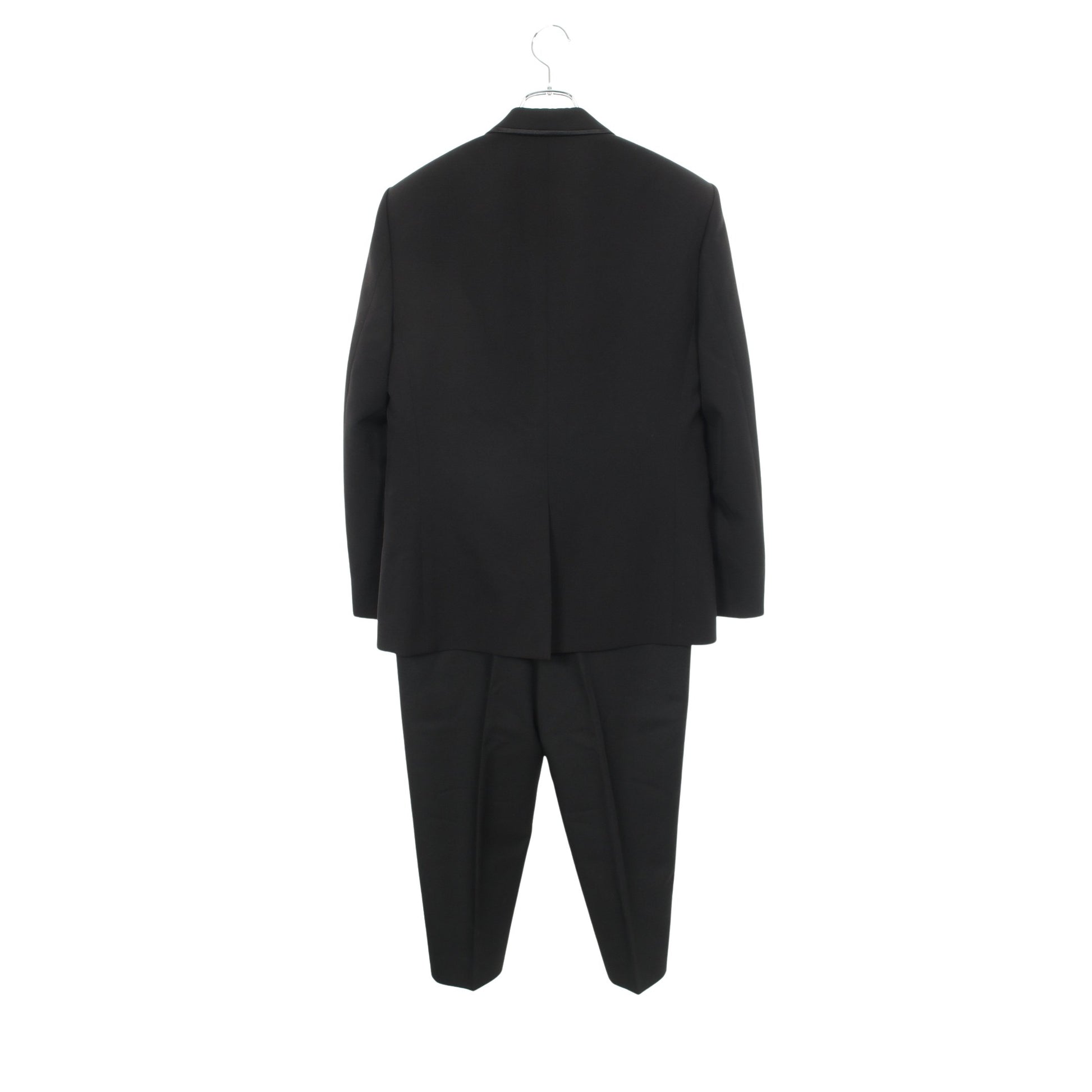 サイドライン セットアップ スーツ ウール ブラック サンローランパリ スーツ SAINT LAURENT PARIS