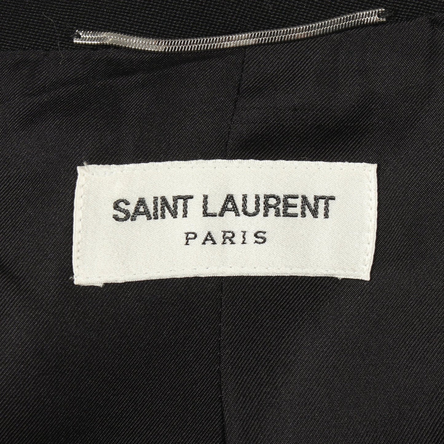 サイドライン セットアップ スーツ ウール ブラック サンローランパリ スーツ SAINT LAURENT PARIS