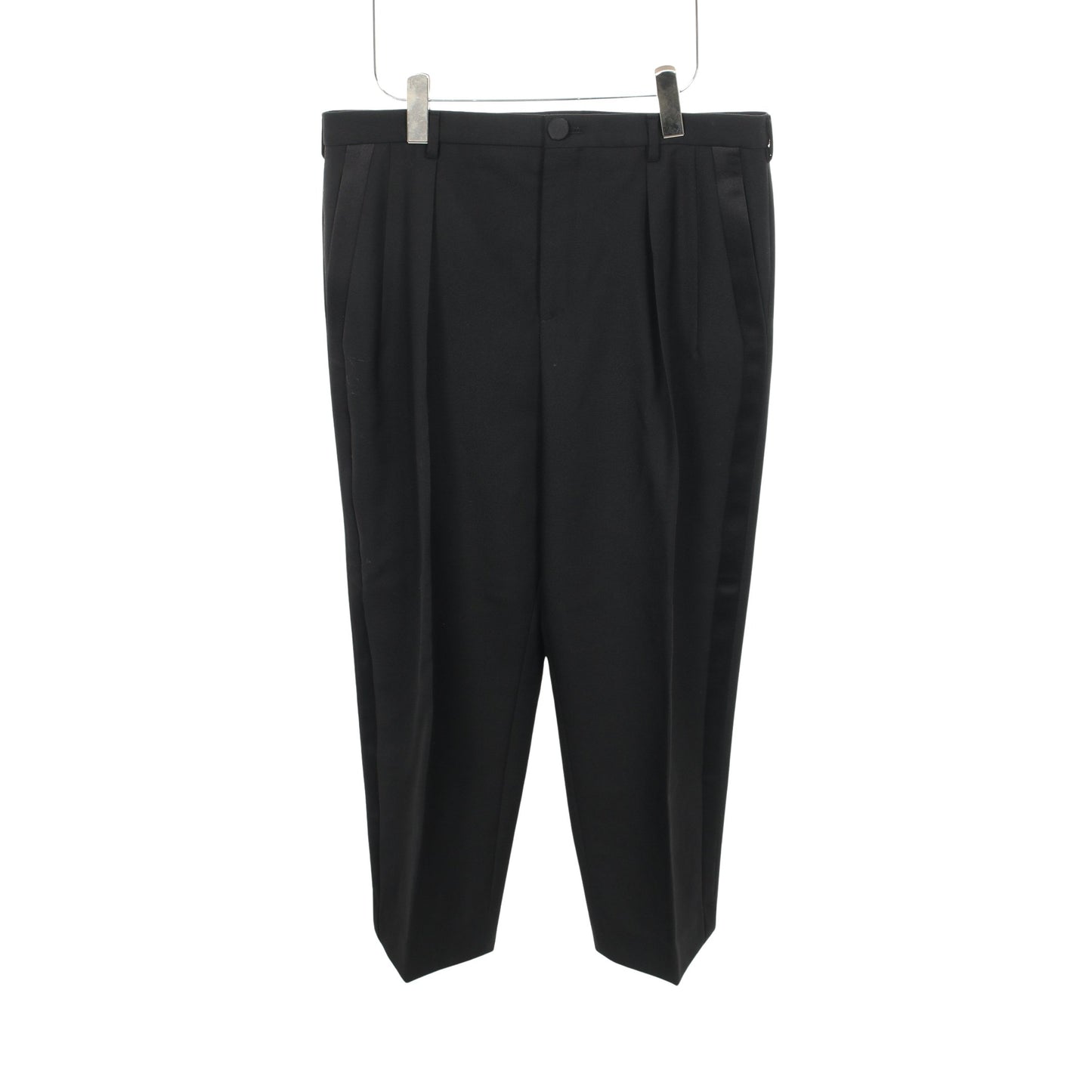 サイドライン セットアップ スーツ ウール ブラック サンローランパリ スーツ SAINT LAURENT PARIS