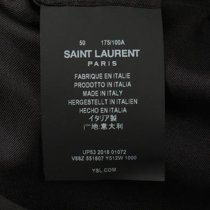 サイドライン セットアップ スーツ ウール ブラック サンローランパリ スーツ SAINT LAURENT PARIS