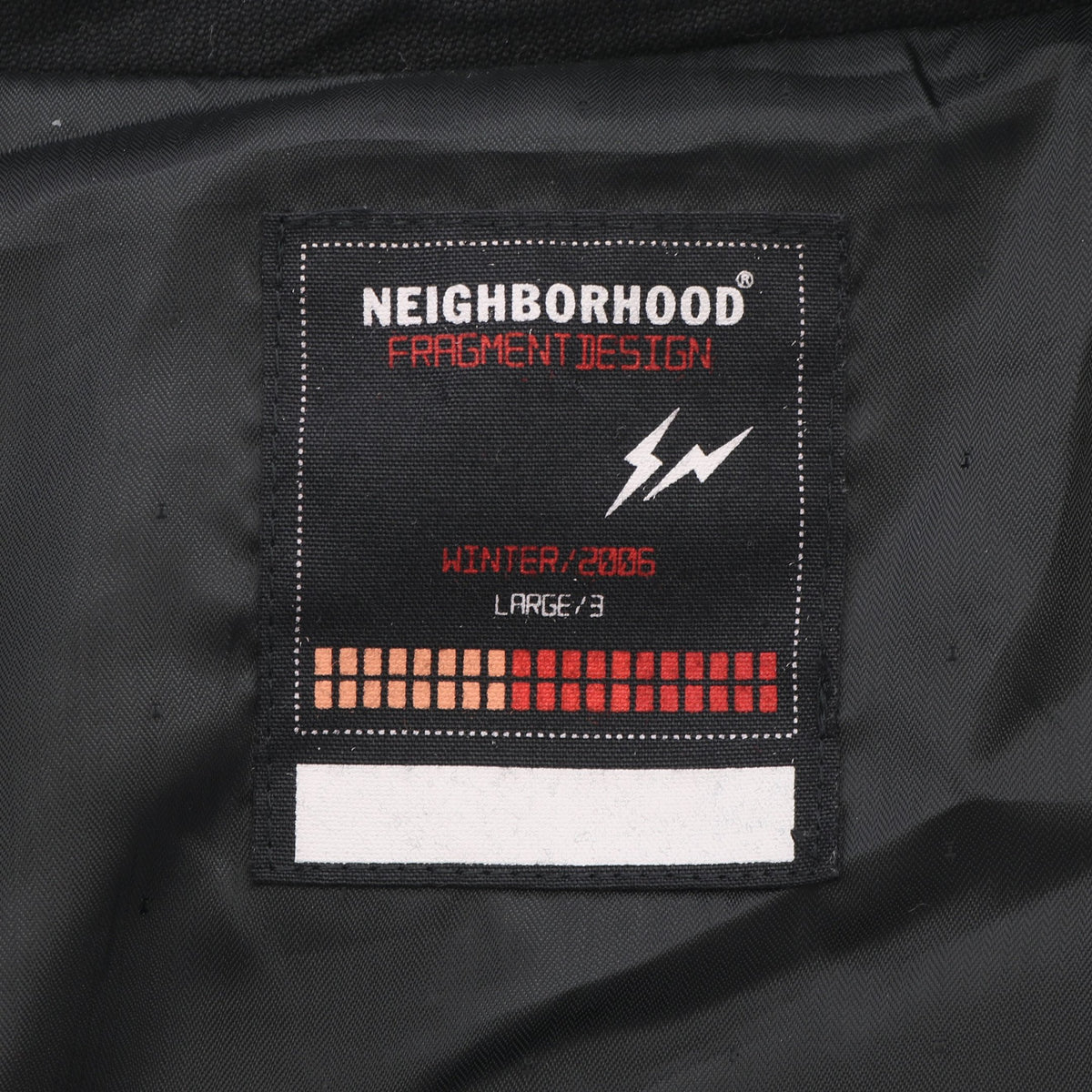 NEIGHBORHOOD × FRAGMENT DESIGN ドライバージャケット ジャケット コットン レザー ブラック ネイバーフッド