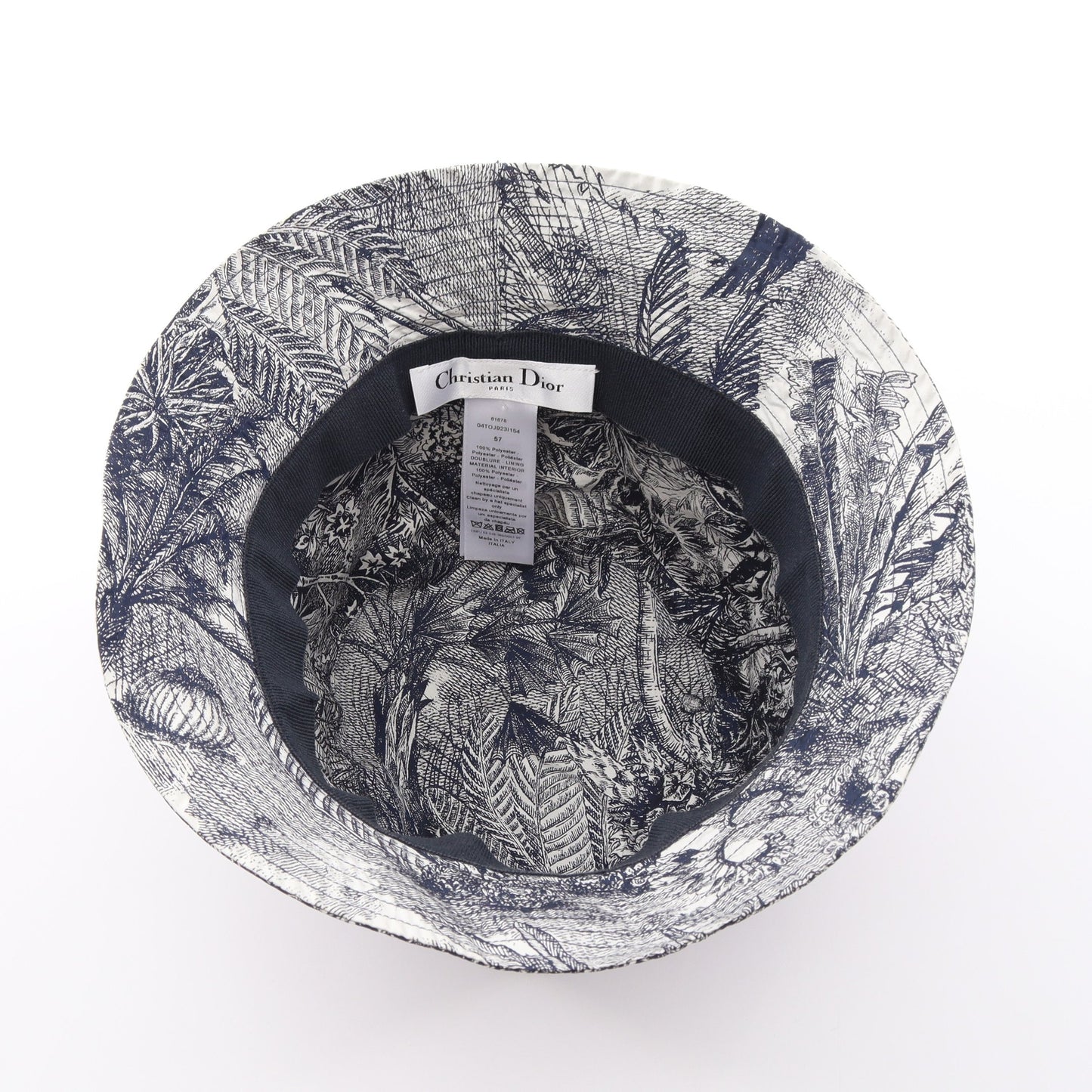 Toile de Jouy トワル ドゥ ジュイ バケット ハット 帽子 オフホワイト ネイビー クリスチャンディオール 財布・小物 Christian Dior