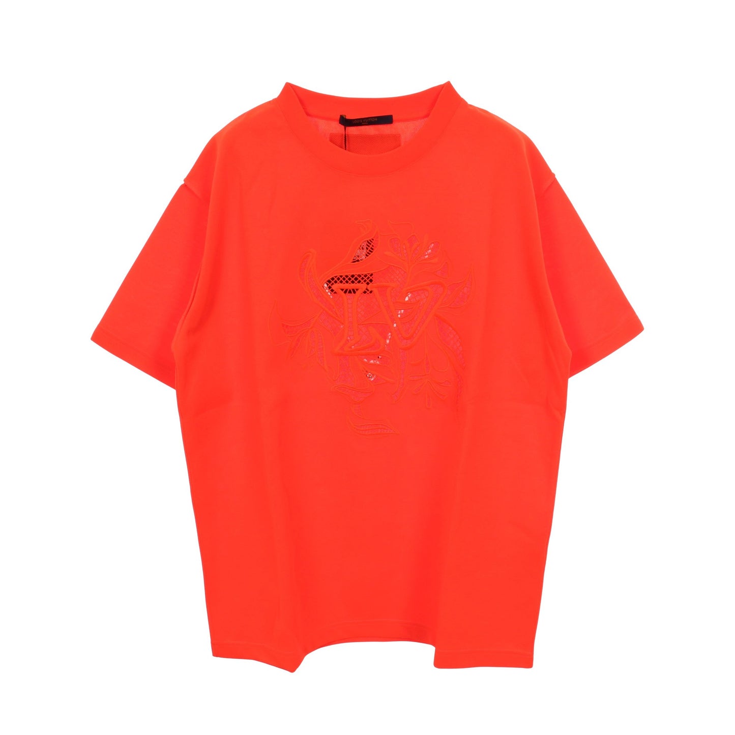 LVヴェジェトゥルース ジャガード エンブロイダリー 半袖Tシャツ オレンジ ルイヴィトン