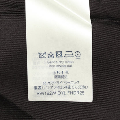 PRINTED BI MATERIAL DRESS ワンピース ウール シルク ブラック アイボリー マルチカラー ルイヴィトン ワンピース LOUIS VUITTON