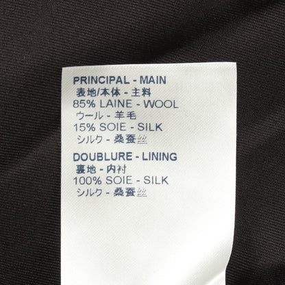 PRINTED BI MATERIAL DRESS ワンピース ウール シルク ブラック アイボリー マルチカラー ルイヴィトン ワンピース LOUIS VUITTON