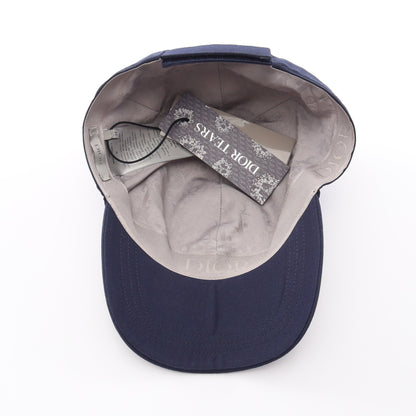 DIOR TEARS キャップ 帽子 コットン ラインストーン ネイビー クリスチャンディオール 財布・小物 Christian Dior