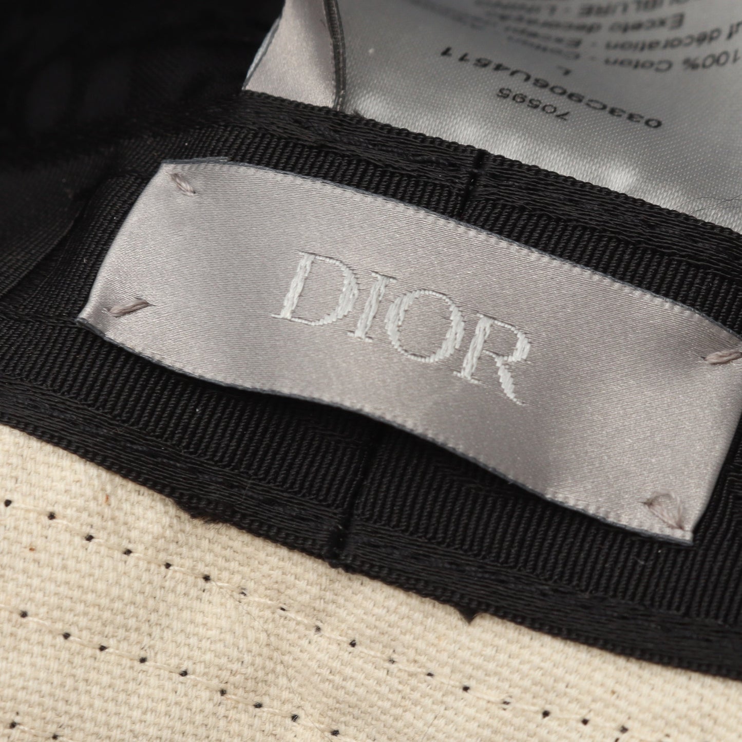 DIOR × TRAVIS SCOTT CACTUS JACK バケット ハット コットン ブラック クリスチャンディオール 財布・小物 Christian Dior