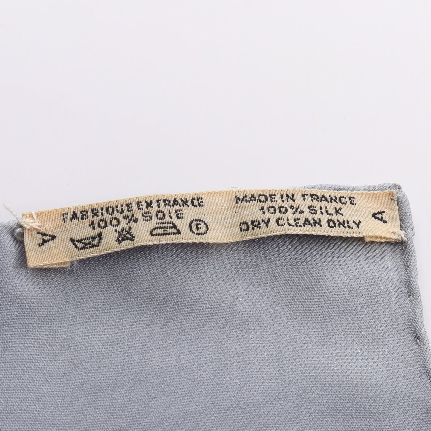 カレ90 CORRESPONDANCE スカーフ シルク グレー マルチカラー エルメス