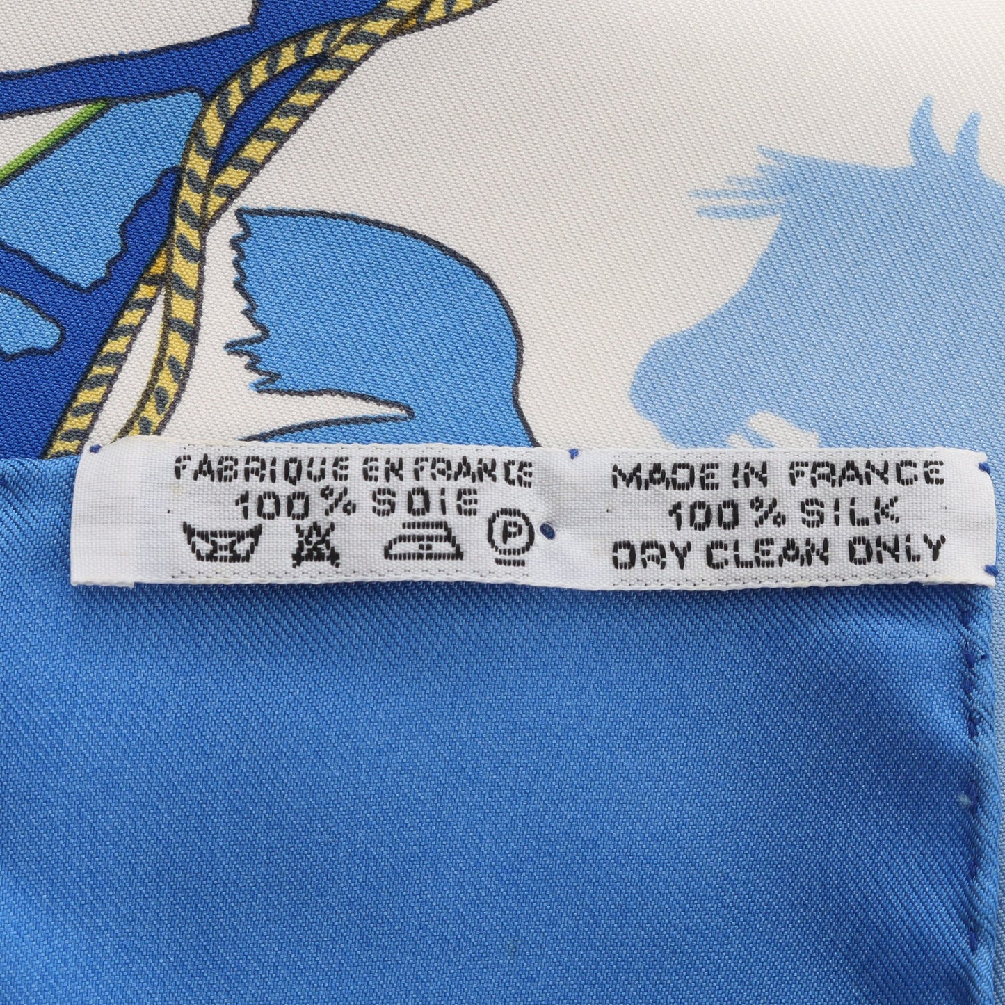 カレ90 feria de sevilla スカーフ シルク ブルー マルチカラー エルメス 財布・小物 HERMES