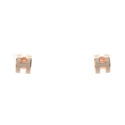 MINI POP H ミニポップアッシュ マロングラッセ ピアス GP ピンクゴールド ベージュ エルメス