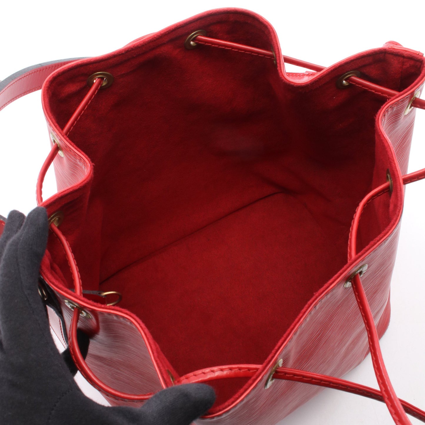 プチノエ エピ カスティリアンレッド ショルダーバッグ レザー レッド ルイヴィトン バッグ LOUIS VUITTON