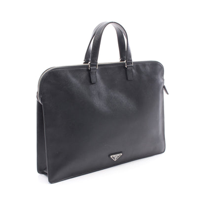 SAFFIANO TRAVEL ビジネスバッグ ブリーフケース レザー ブラック プラダ