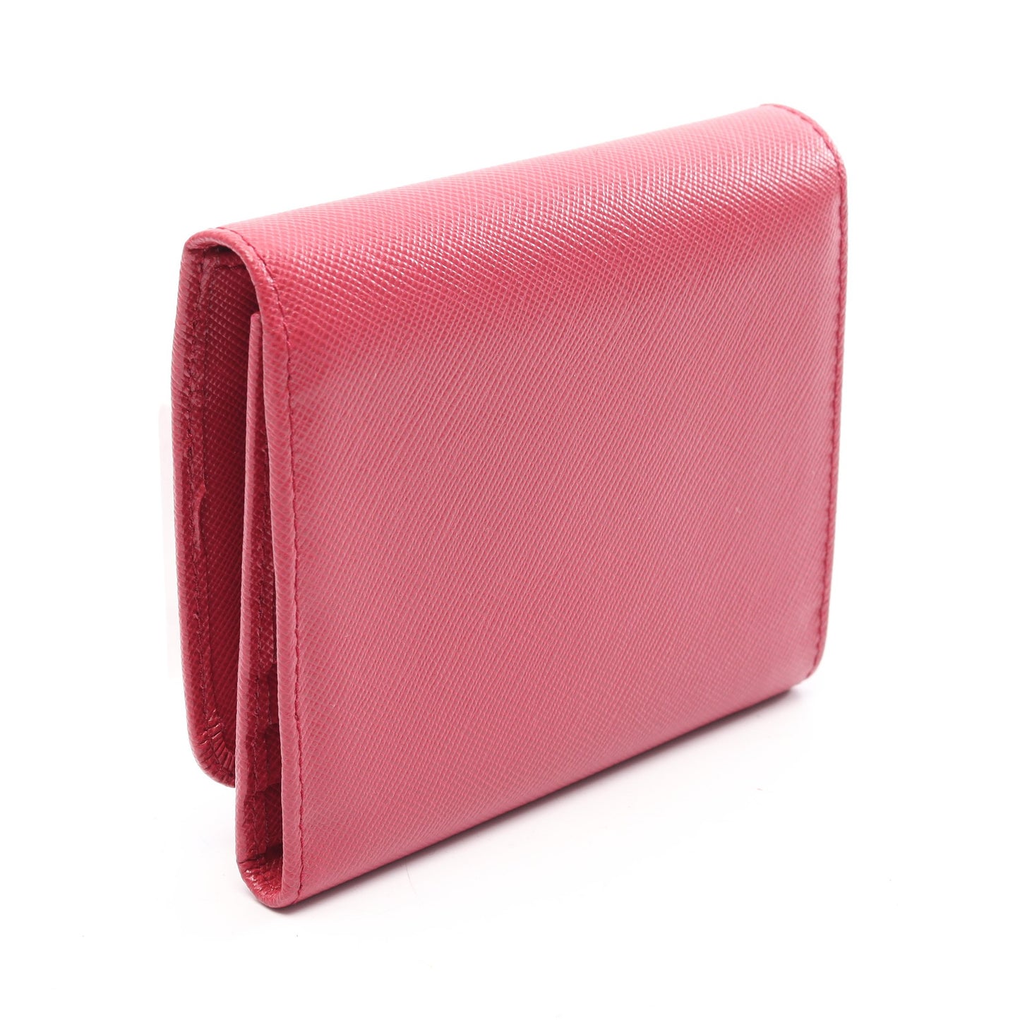 SAFFIANO METAL 三つ折り財布 サフィアーノレザー ピンクパープル プラダ