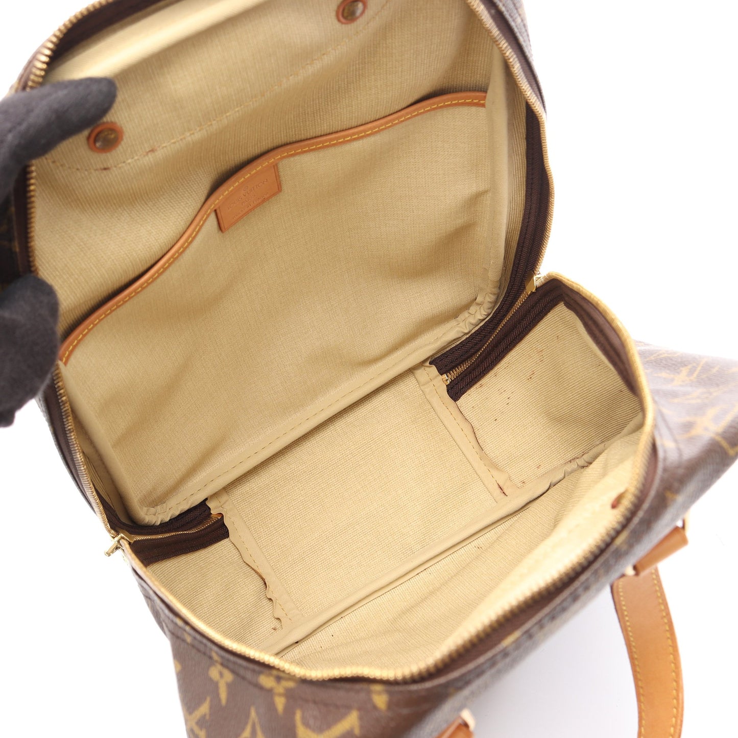 エクスキュルシオン モノグラム ハンドバッグ PVC レザー ブラウン ルイヴィトン バッグ LOUIS VUITTON