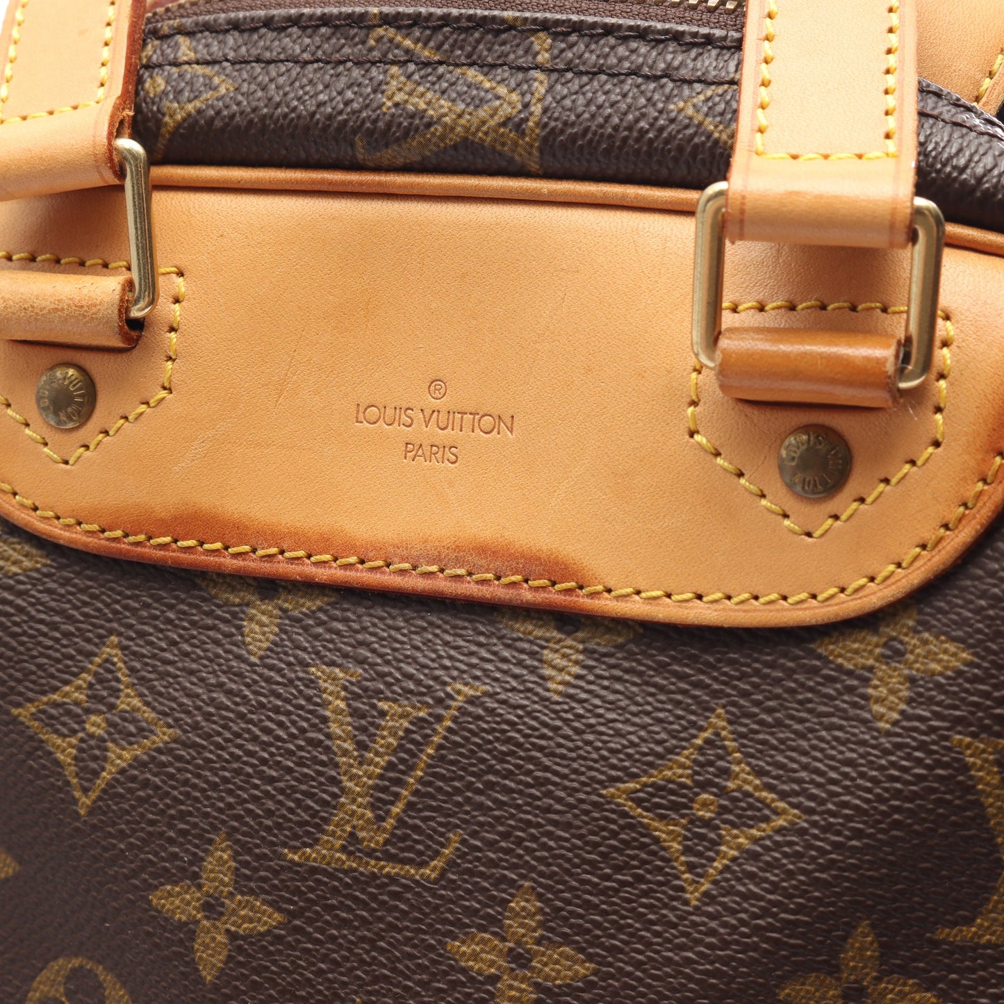 エクスキュルシオン モノグラム ハンドバッグ PVC レザー ブラウン ルイヴィトン バッグ LOUIS VUITTON