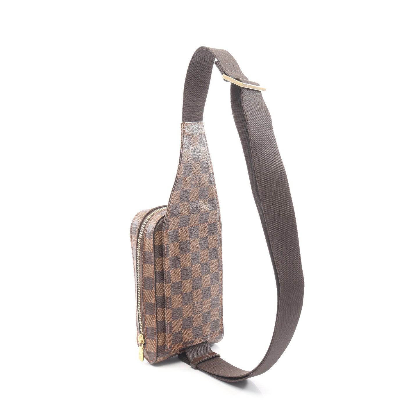 ジェロニモス ダミエエベヌ ボディバッグ PVC ブラウン ルイヴィトン バッグ LOUIS VUITTON