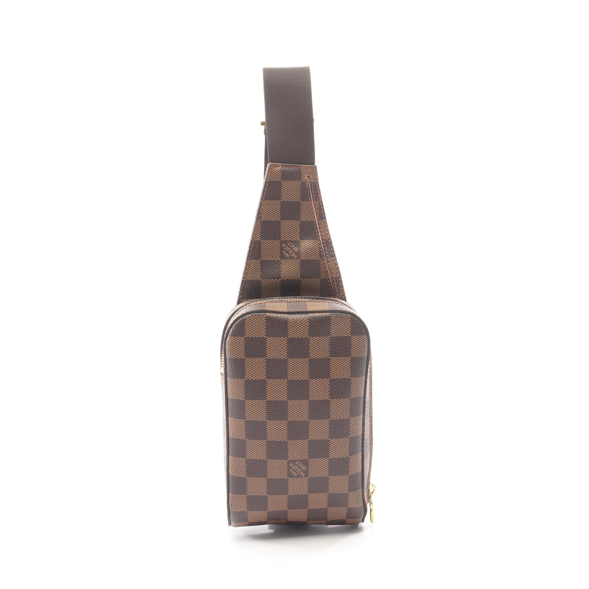 ジェロニモス ダミエエベヌ ボディバッグ PVC ブラウン ルイヴィトン バッグ LOUIS VUITTON