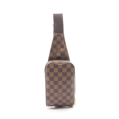 ジェロニモス ダミエエベヌ ボディバッグ PVC ブラウン ルイヴィトン バッグ LOUIS VUITTON