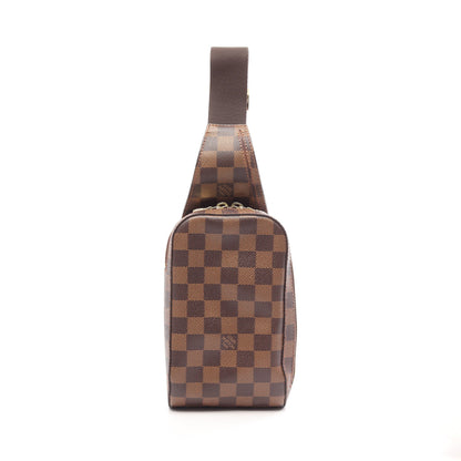 ジェロニモス ダミエエベヌ ボディバッグ PVC ブラウン ルイヴィトン バッグ LOUIS VUITTON