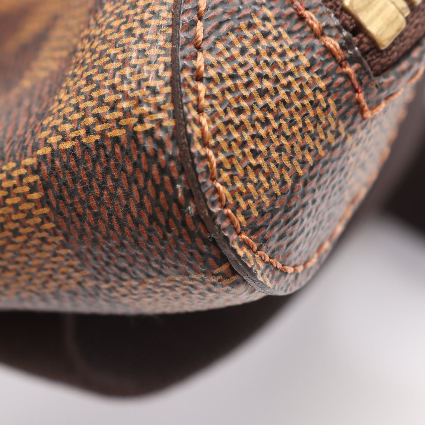 ジェロニモス ダミエエベヌ ボディバッグ PVC ブラウン ルイヴィトン バッグ LOUIS VUITTON