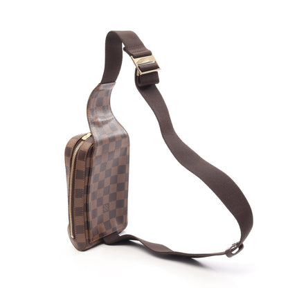 ジェロニモス ダミエエベヌ ボディバッグ PVC ブラウン ルイヴィトン バッグ LOUIS VUITTON
