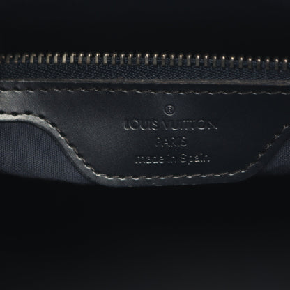 ストックトン モノグラムマット ブルー ハンドバッグ レザー ネイビー ルイヴィトン