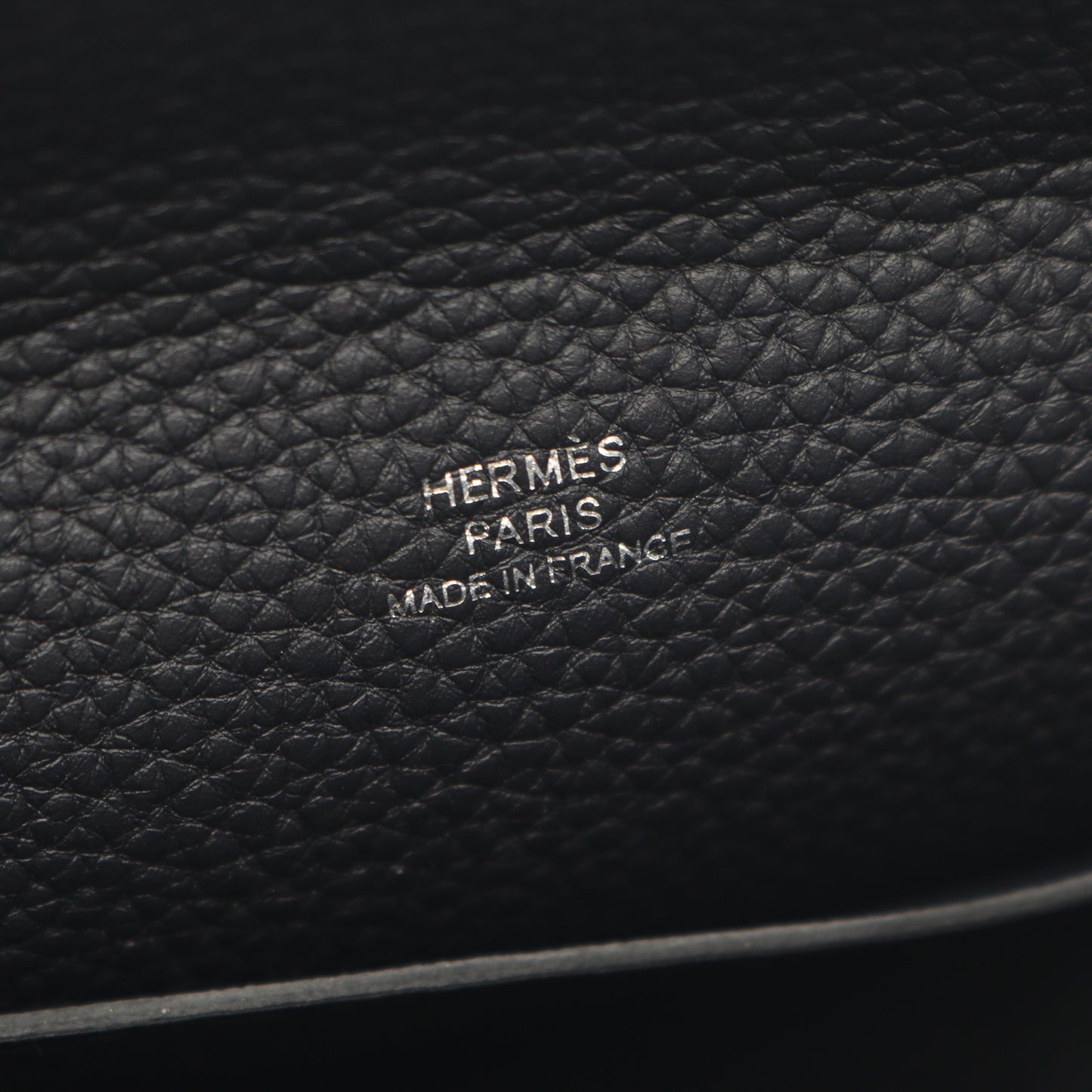 ヴィド ポッシュ キャバン ショルダーバッグ トゴ ダークネイビー シルバー金具 K刻印 エルメス