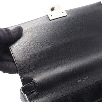 ベルシャス ミディアム 2WAY ショルダーバッグ レザー ブラック サンローランパリ