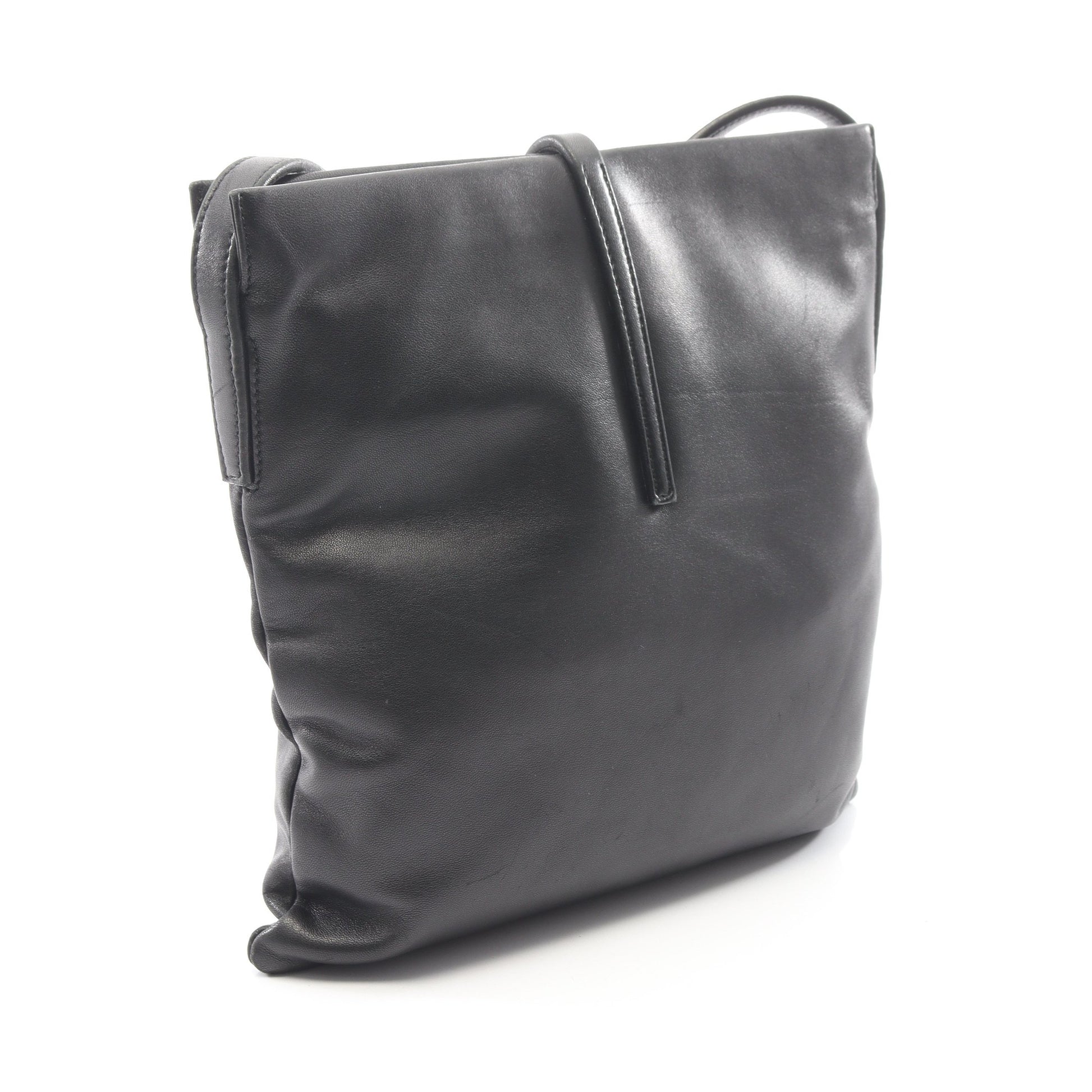 アナグラム ショルダーバッグ レザー ブラック ロエベ バッグ LOEWE
