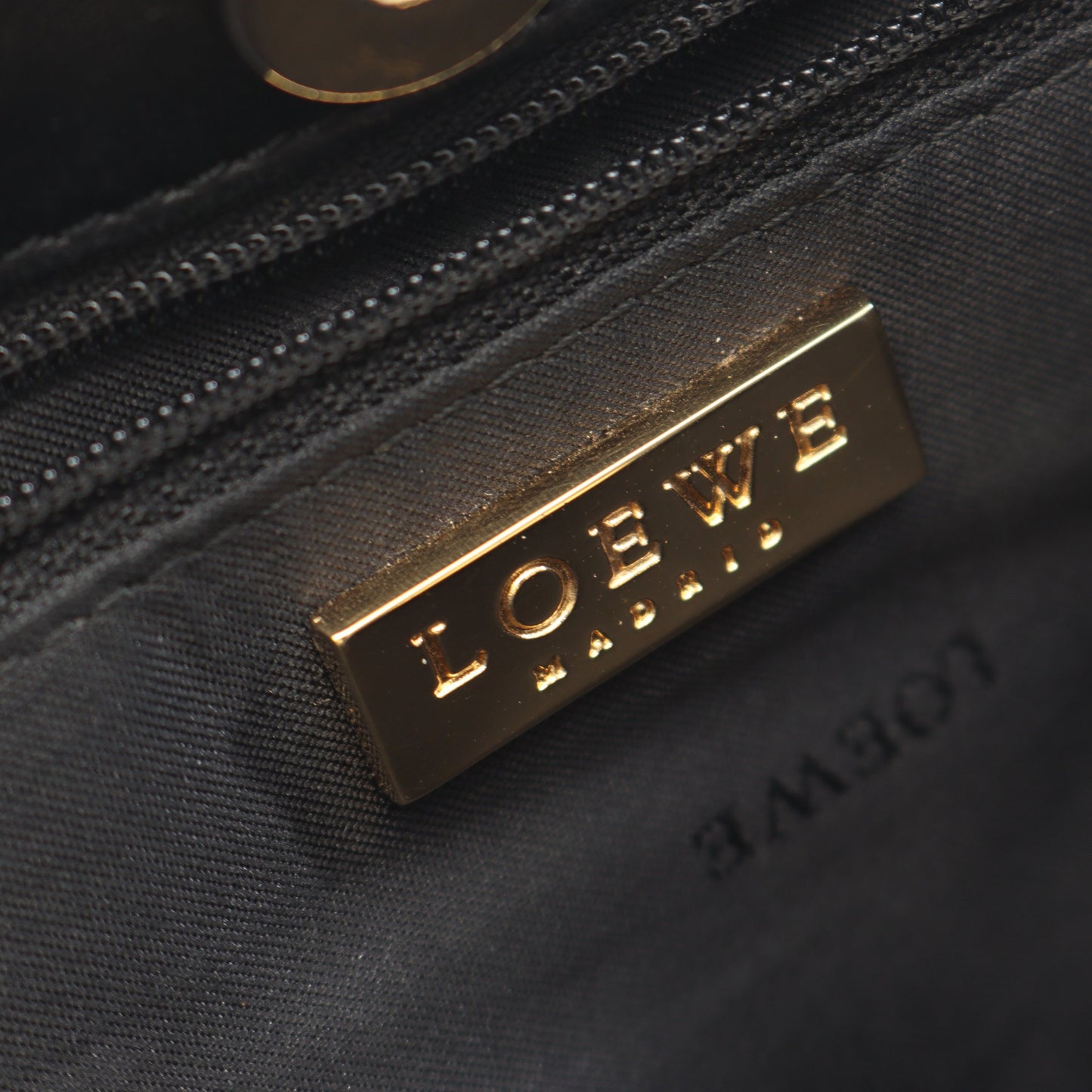 アナグラム ショルダーバッグ レザー ブラック ロエベ バッグ LOEWE