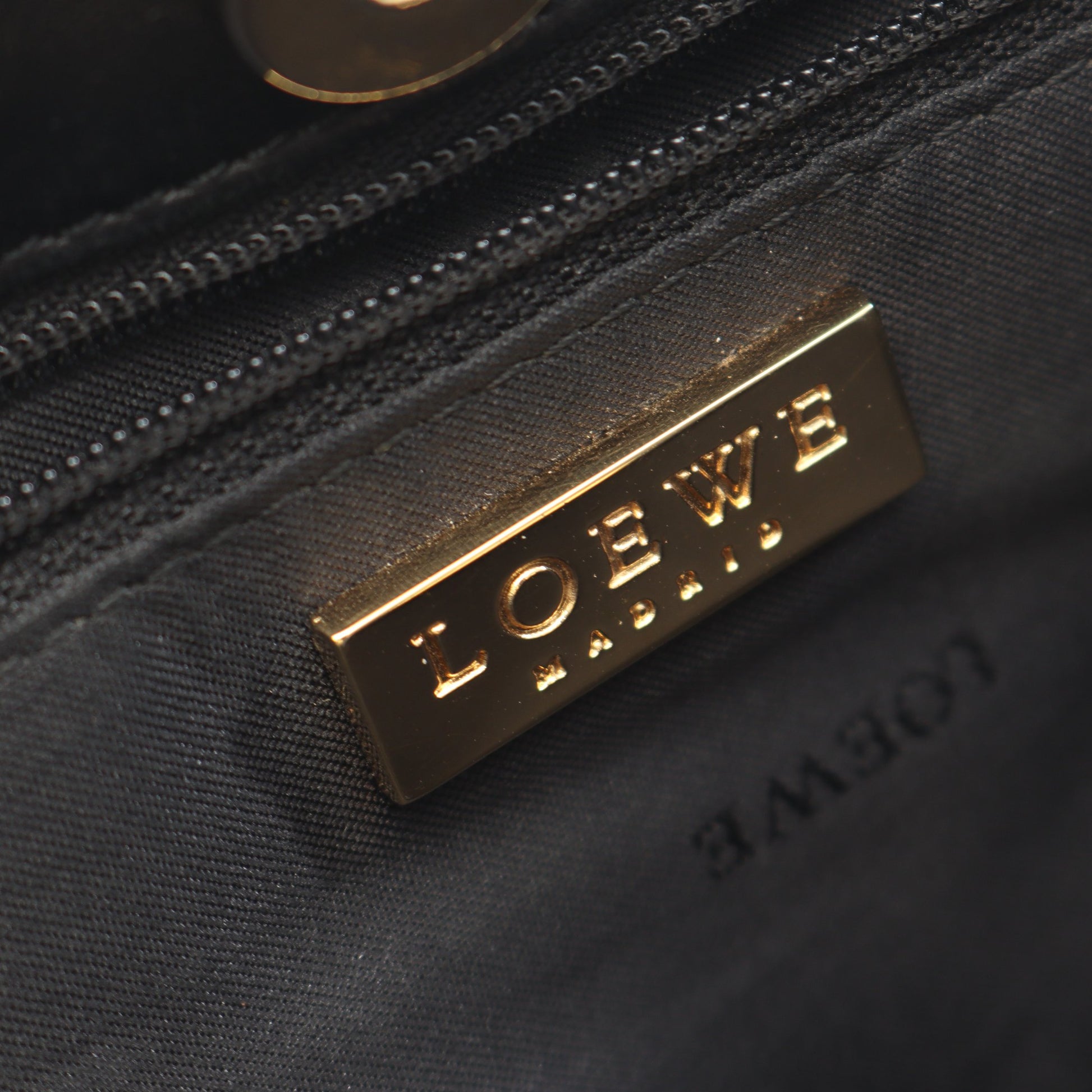 アナグラム ショルダーバッグ レザー ブラック ロエベ バッグ LOEWE