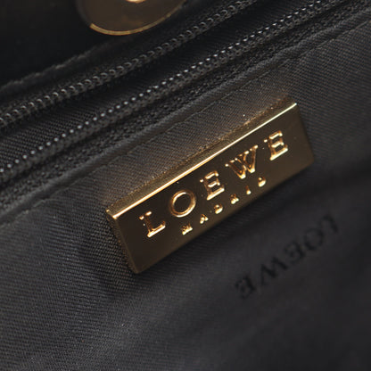 アナグラム ショルダーバッグ レザー ブラック ロエベ バッグ LOEWE
