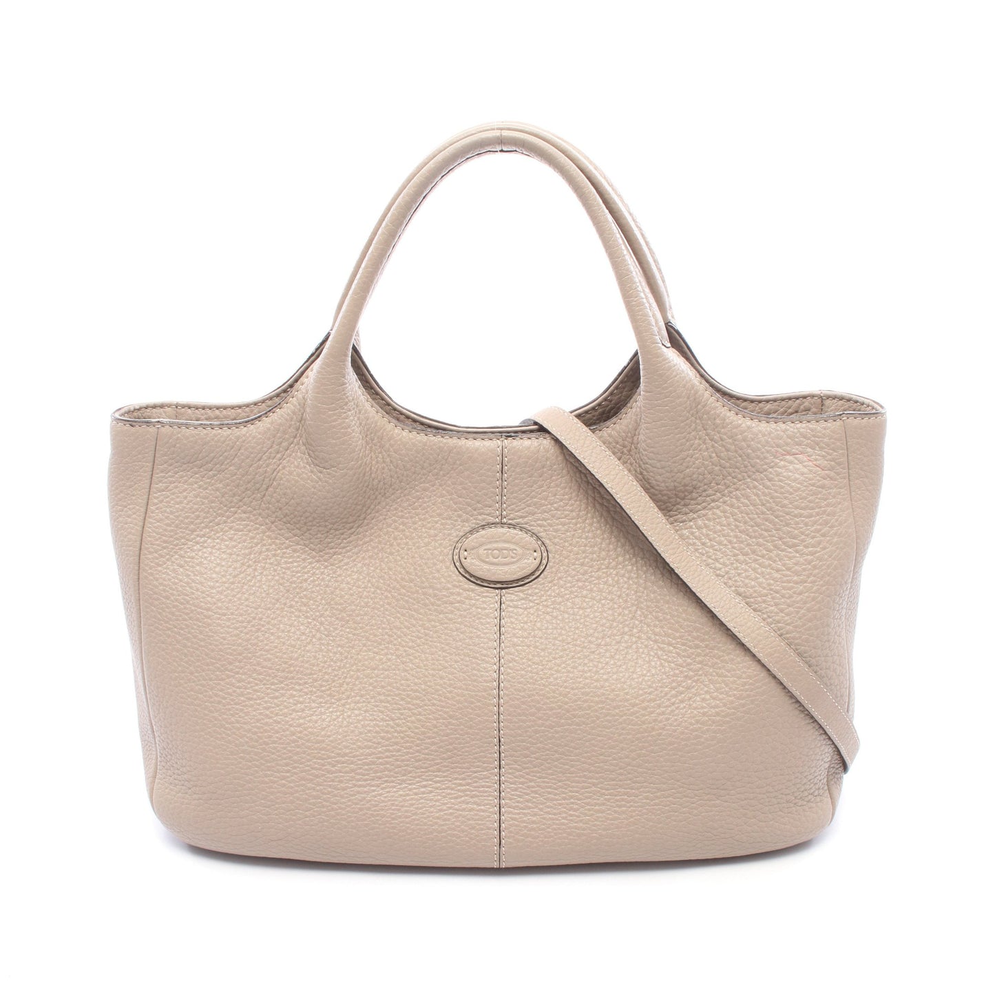 ALH SHOPPING PICCOLA 2WAY ハンドバッグ トートバッグ レザー グレーベージュ トッズ