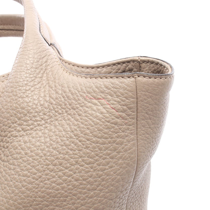 ALH SHOPPING PICCOLA 2WAY ハンドバッグ トートバッグ レザー グレーベージュ トッズ