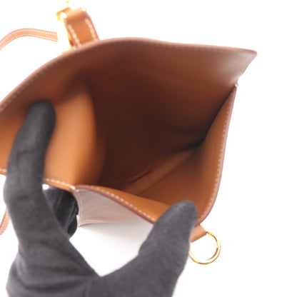 グレナン トゥーゴー ゴールド ショルダーバッグ ヴォースイフト ブラウン ゴールド金具 W刻印 エルメス