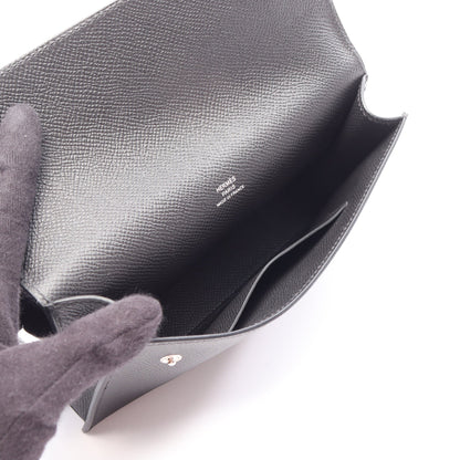 ナップ トゥーゴー ショルダーバッグ ヴォーエプソン ブラック シルバー金具 K刻印 エルメス
