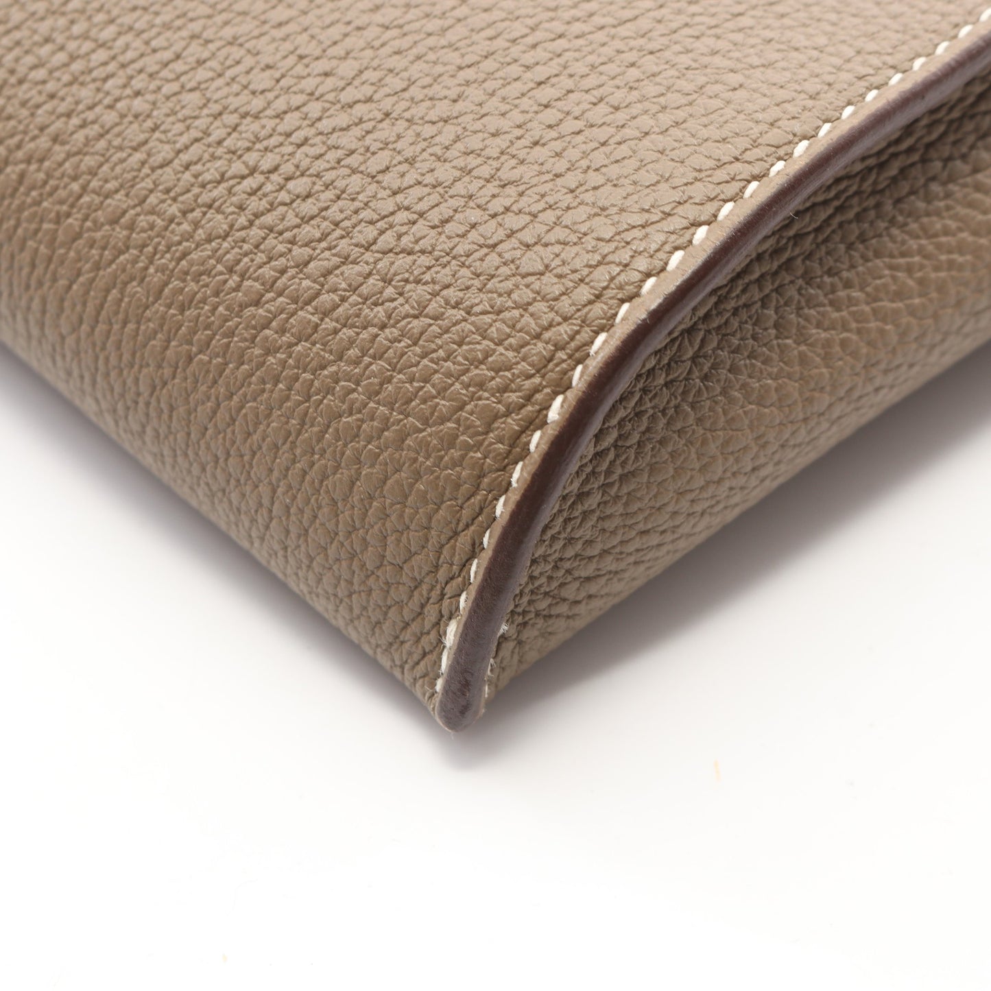 ヴィド ポッシュ エトゥープ ショルダーバッグ トゴ グレーブラウン シルバー金具 B刻印 エルメス
