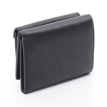 VITELLO MOVE コンパクトウォレット 三つ折り財布 レザー ブラック プラダ