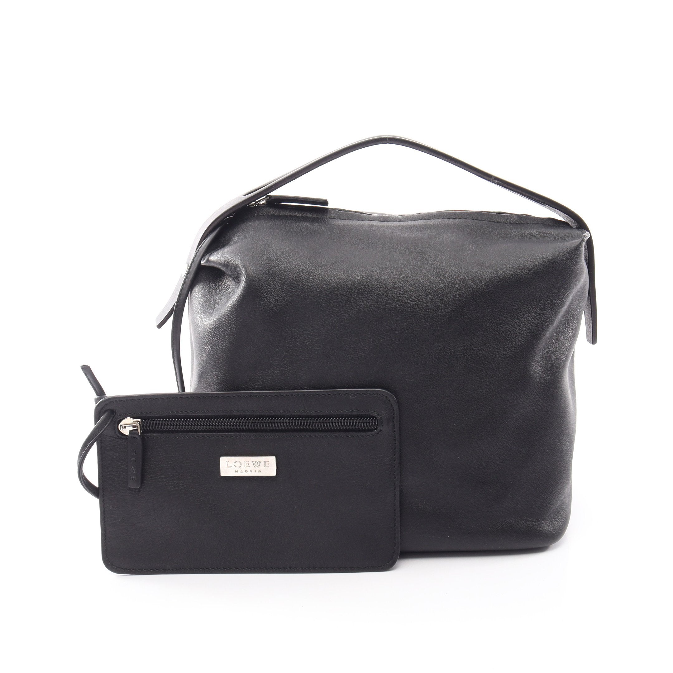 LOEWE ロエベ ハンドバッグ ブラック レザー ハンドバッグ レザー ブラック ロエベ – RECLO