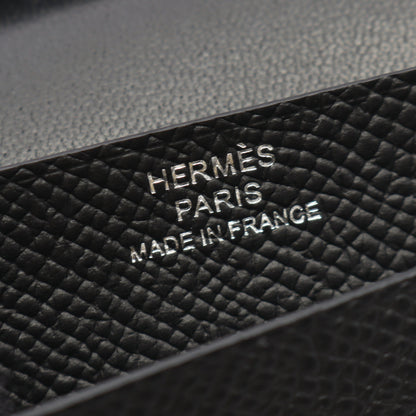 ベアンミニ カードケース ヴォーエプソン ブラック ブラック金具 U刻印 エルメス 財布・小物 HERMES