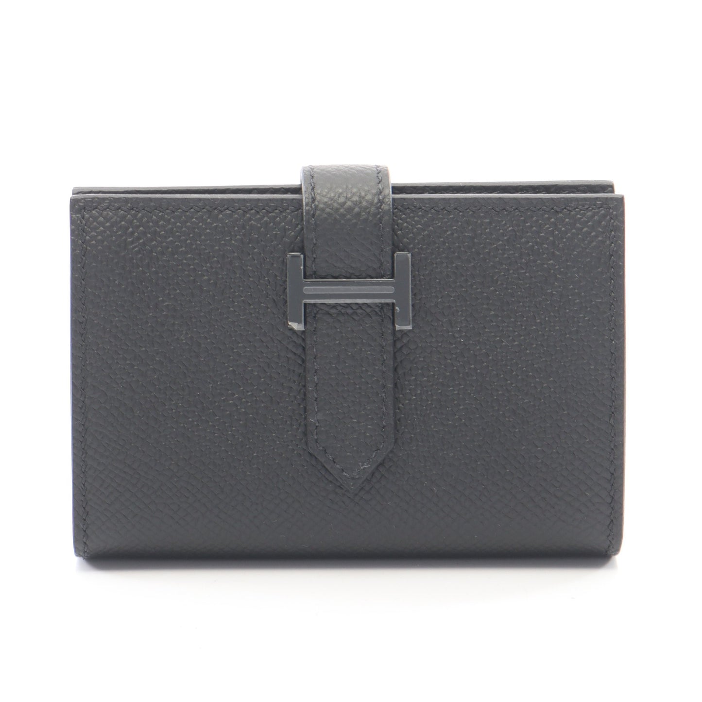 ベアンミニ カードケース ヴォーエプソン ブラック ブラック金具 U刻印 エルメス 財布・小物 HERMES