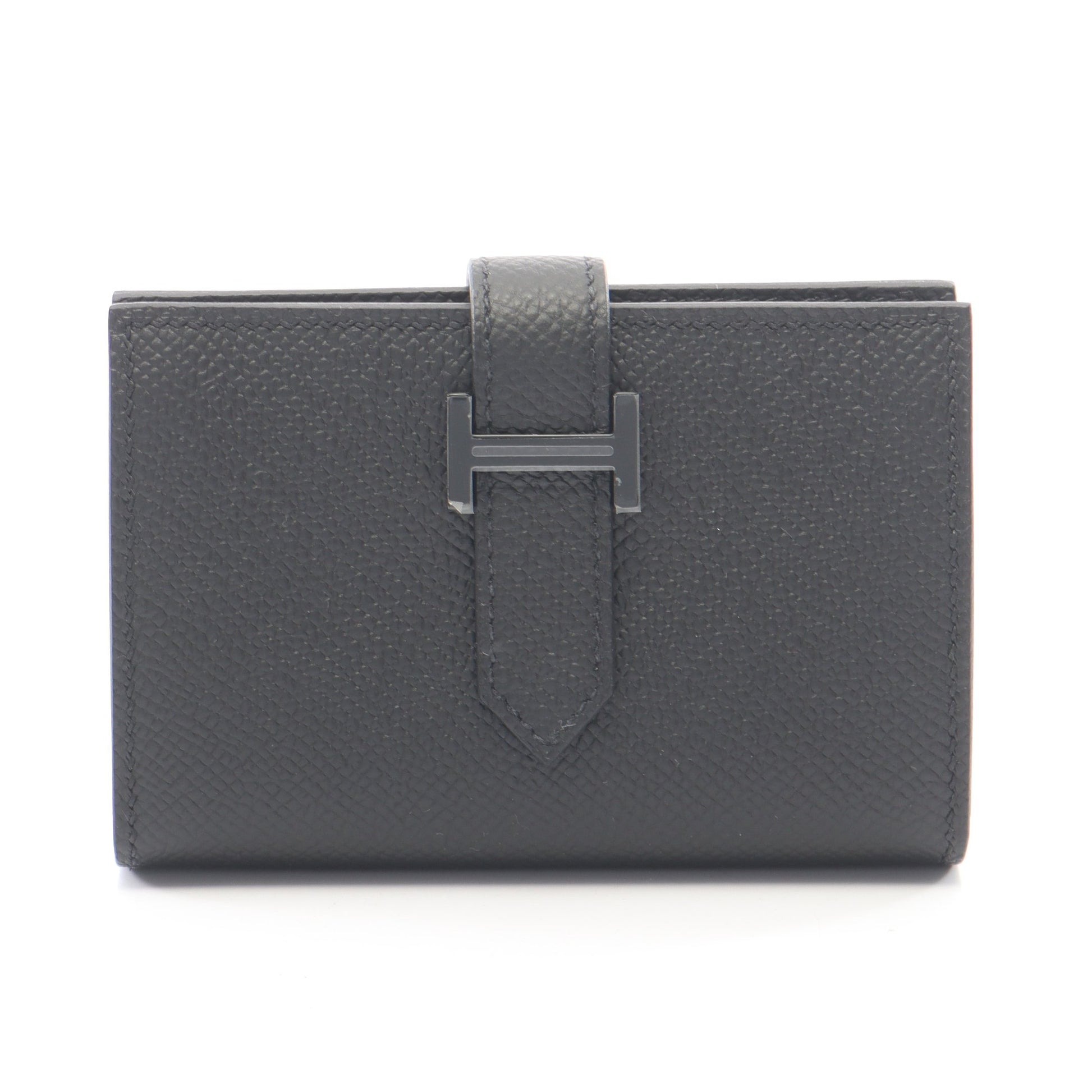 ベアンミニ カードケース ヴォーエプソン ブラック ブラック金具 U刻印 エルメス 財布・小物 HERMES