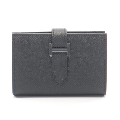 ベアンミニ カードケース ヴォーエプソン ブラック ブラック金具 U刻印 エルメス 財布・小物 HERMES