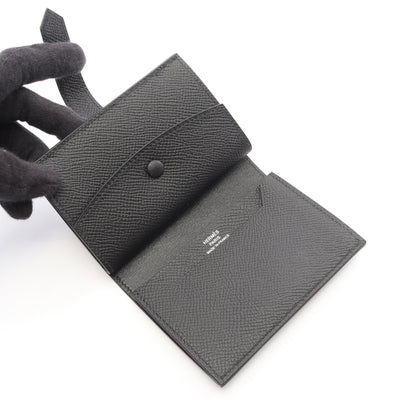ベアンミニ カードケース ヴォーエプソン ブラック ブラック金具 U刻印 エルメス 財布・小物 HERMES