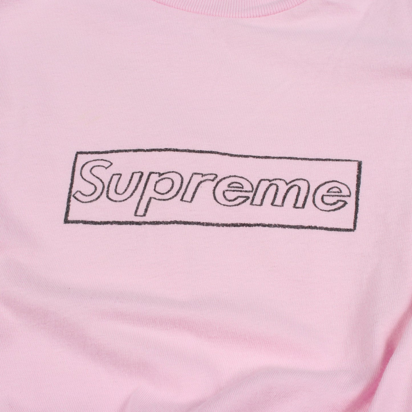 Supreme × Kaws Chalk Logo Tee 21SS 半袖Tシャツ コットン ピンク シュプリーム