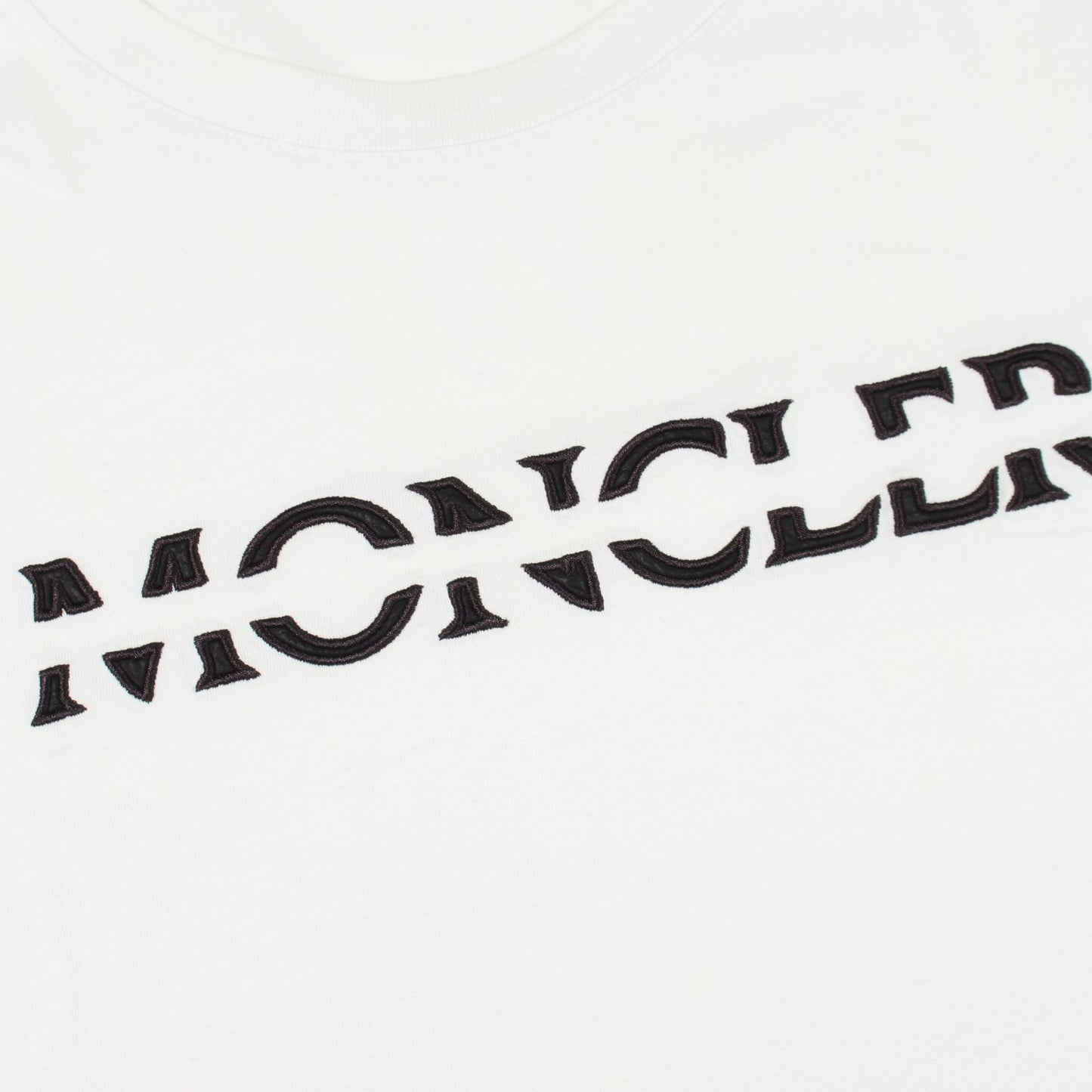 ロゴレタリング 半袖Tシャツ コットン ホワイト モンクレール