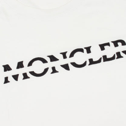ロゴレタリング 半袖Tシャツ コットン ホワイト モンクレール