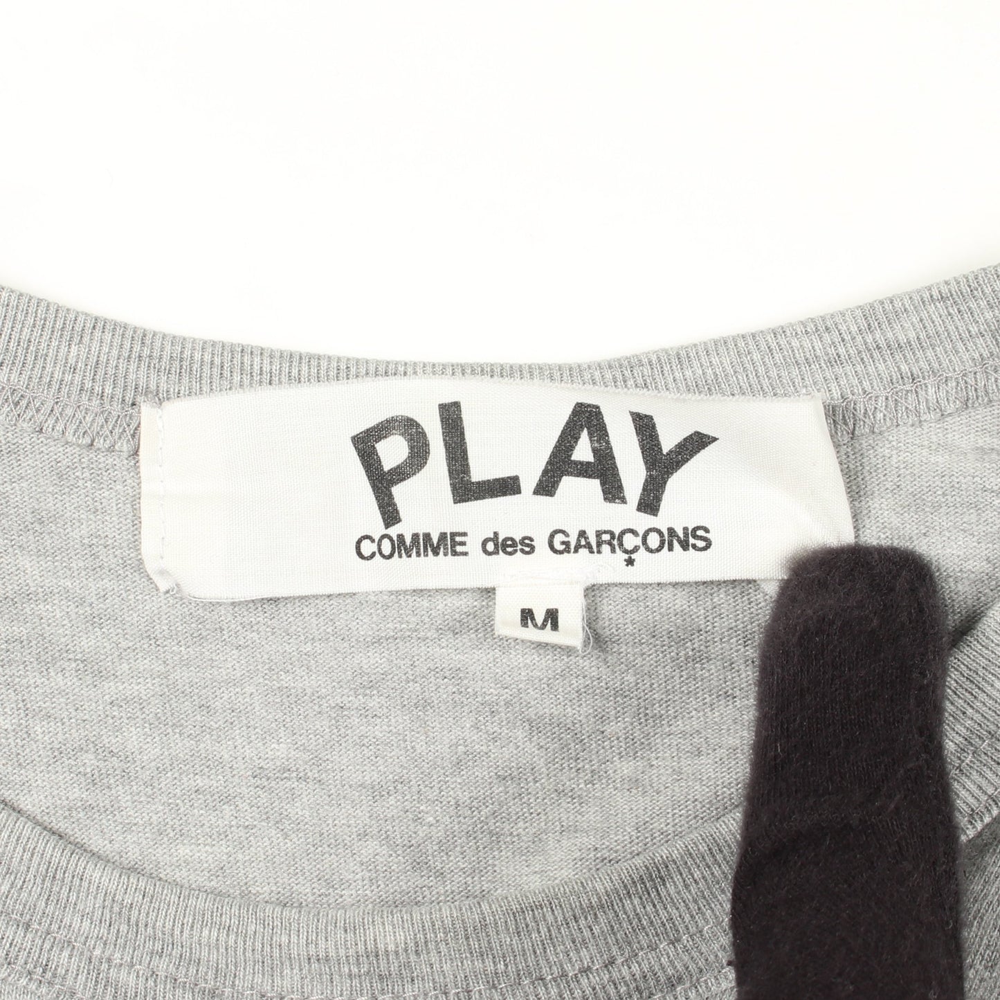 ハートロゴ 半袖Tシャツ コットン グレー プレイコムデギャルソン トップス PLAY COMME des GARCONS