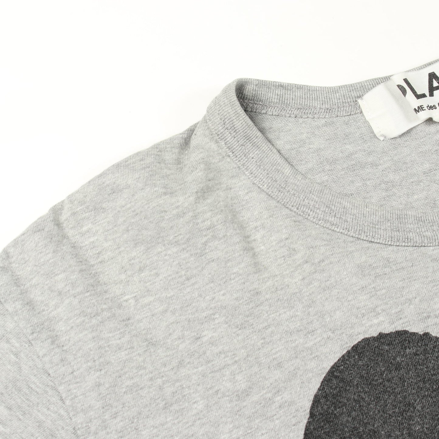 ハートロゴ 半袖Tシャツ コットン グレー プレイコムデギャルソン トップス PLAY COMME des GARCONS